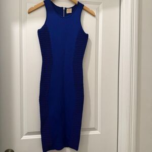 Torn by Ronny Kobo Blue Bandage Dress Size XS